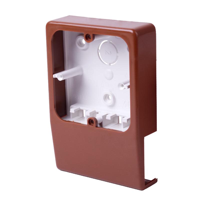 Коробка монтажная для ЭУИ для кабельных каналов PN 40X20 (I2) (Цвет Дуб темный)